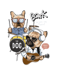 Pugs Rockeros y Patriotas